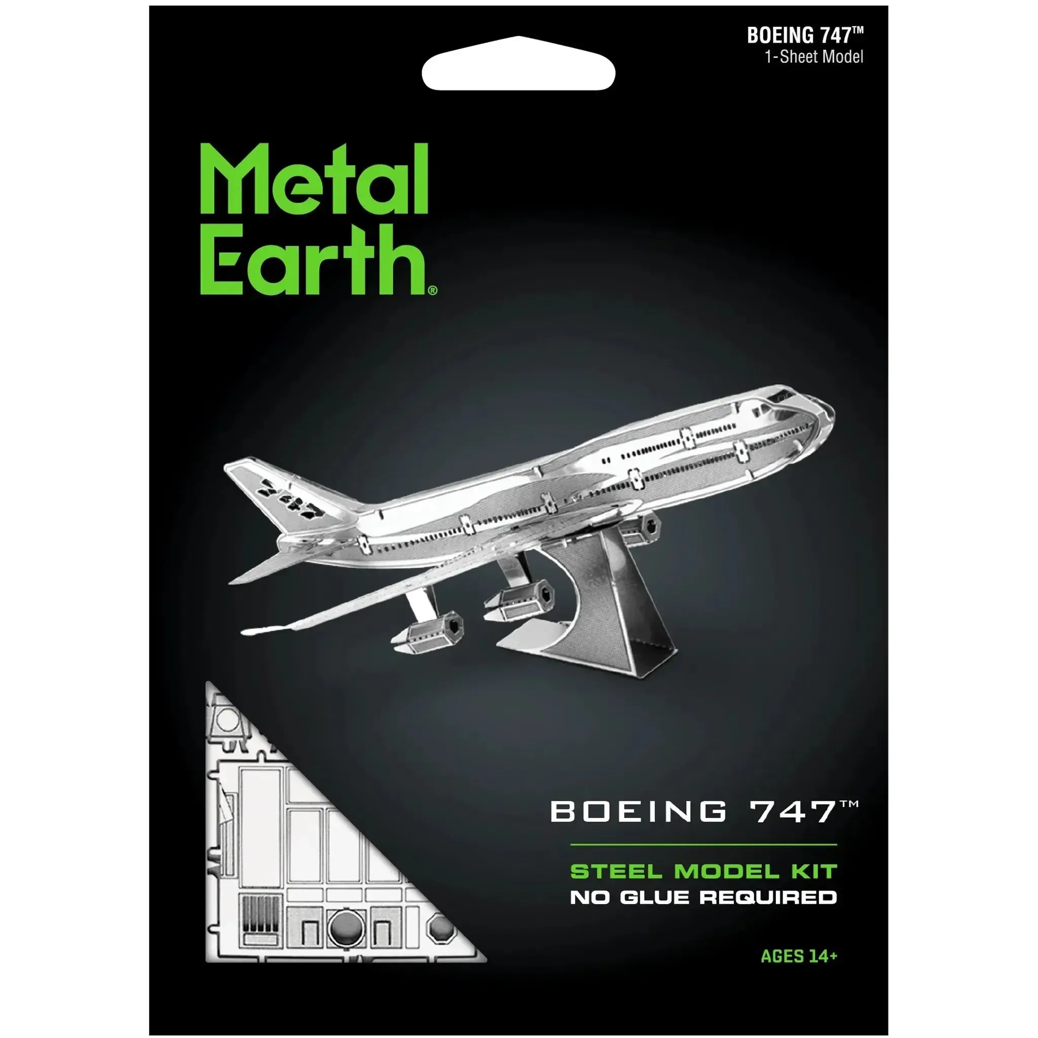 Boeing 747 Jumbo Jet Airliner Figure Model Kit (Steel, Easy Difficulty) - Fascinations - Metal Earth Series - (2024)