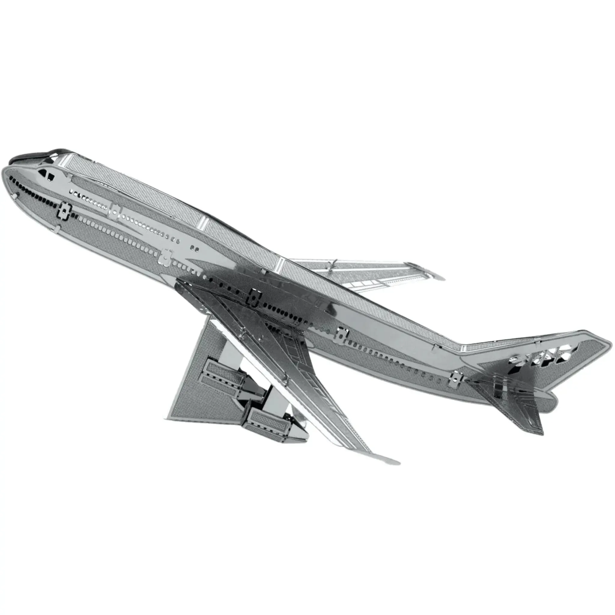 Boeing 747 Jumbo Jet Airliner Figure Model Kit (Steel, Easy Difficulty) - Fascinations - Metal Earth Series - (2024) - Image 2