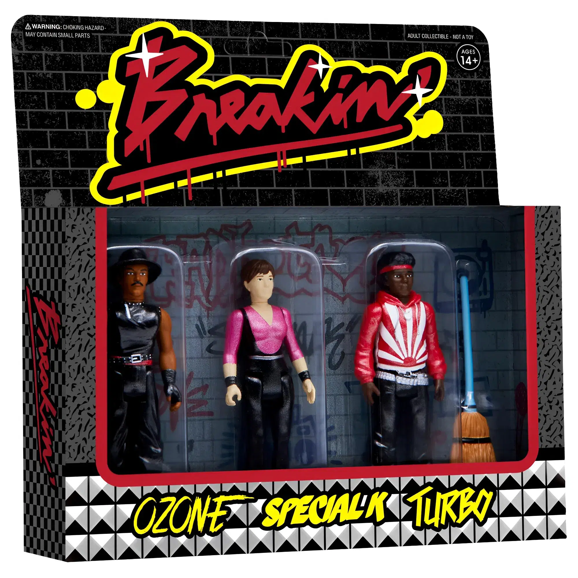 Breakin’ - Ozone, Special K, Turbo Action Figures Boombox Pack - Super7 - Reaction Figures Series - Image 2