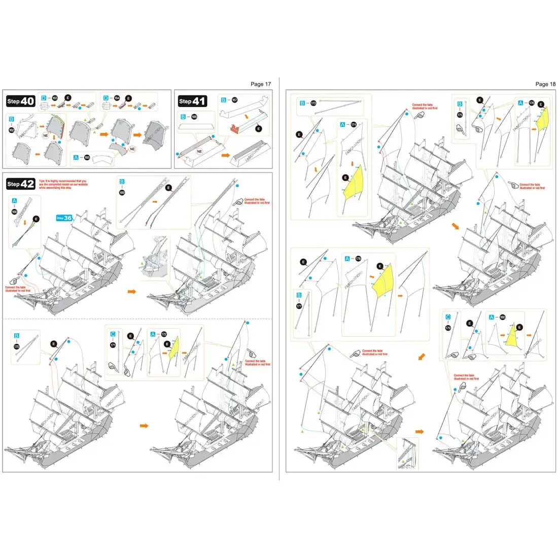British Royal Navy - HMS Victory Ship Figure Model Kit (1:370 Scale, Steel, Challenging Difficulty) - Fascinations - Metal Earth Premium Series - Image 14