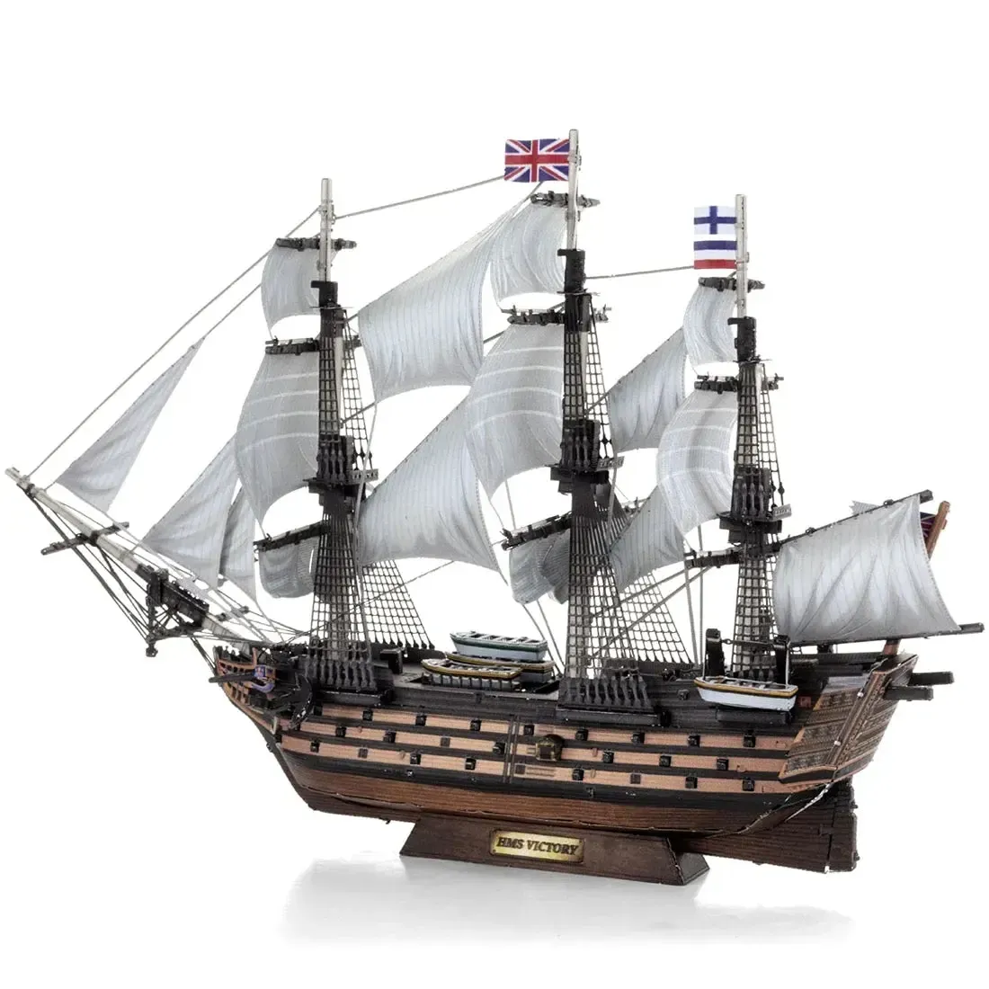 British Royal Navy - HMS Victory Ship Figure Model Kit (1:370 Scale, Steel, Challenging Difficulty) - Fascinations - Metal Earth Premium Series - Image 3