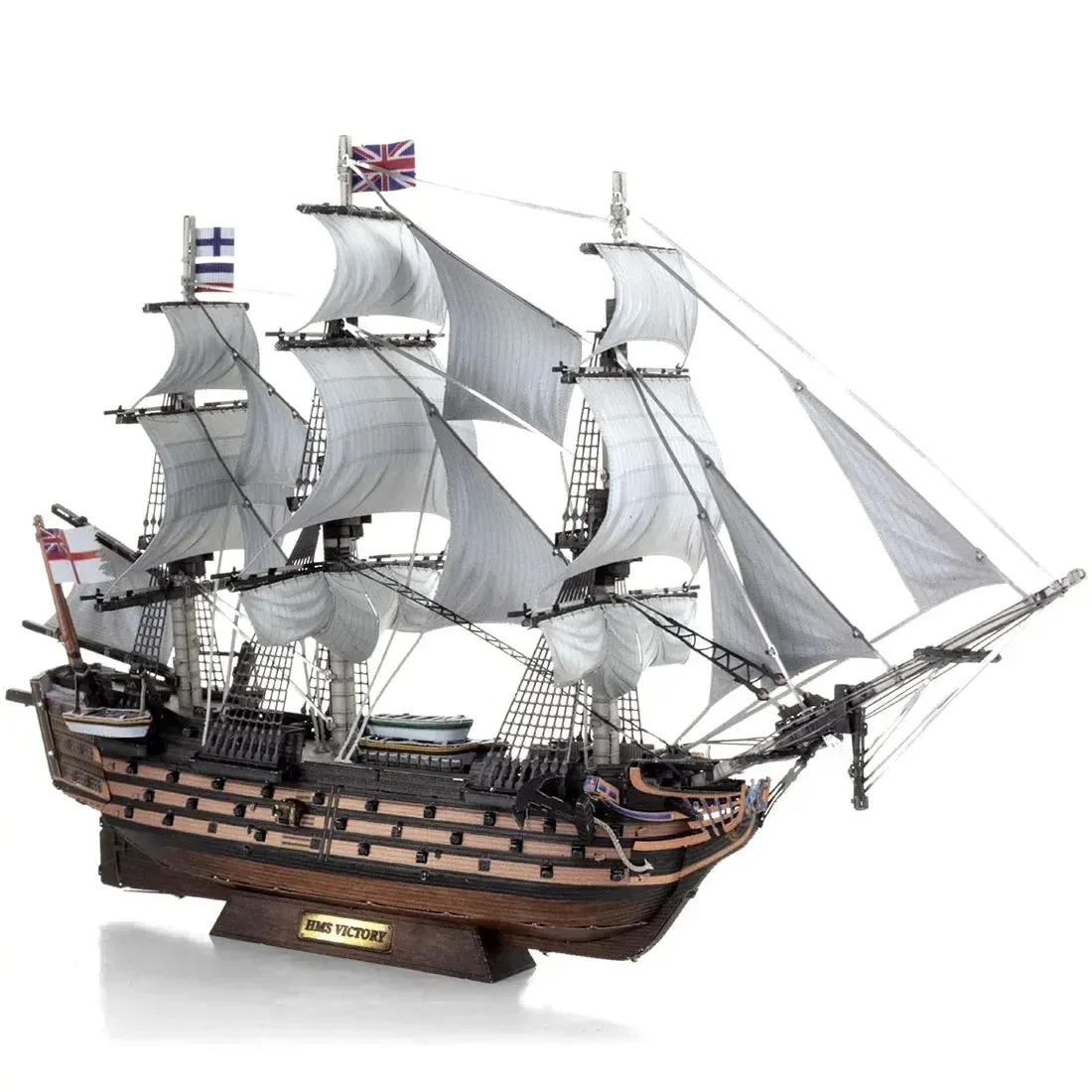 British Royal Navy - HMS Victory Ship Figure Model Kit (1:370 Scale, Steel, Challenging Difficulty) - Fascinations - Metal Earth Premium Series - Image 5