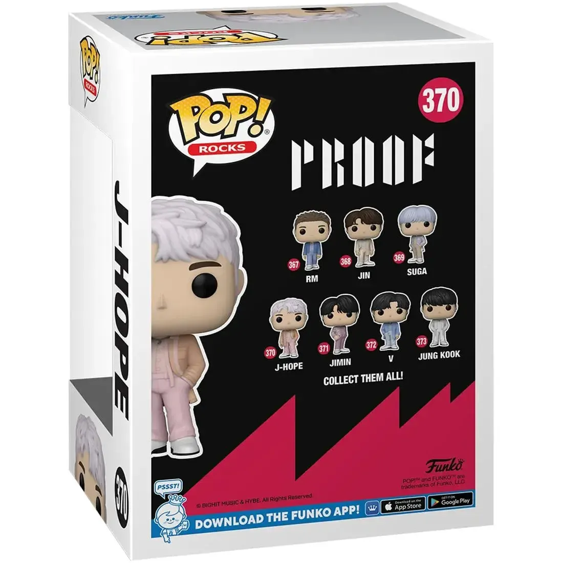 BTS - J-Hope Figure (4") - Funko - Pop! Rocks Series (370) - Image 3