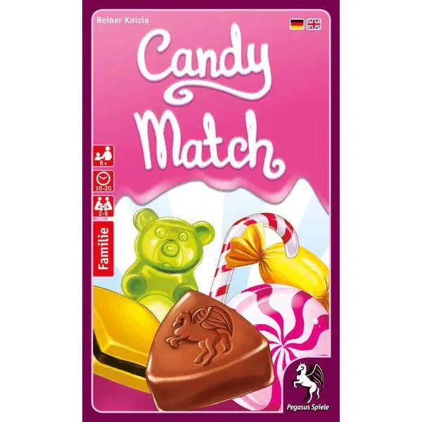 Candy Match - Dexterity Card Game (2-6 Players, Ages 8+, Children & Family) - Pegasus Spiele