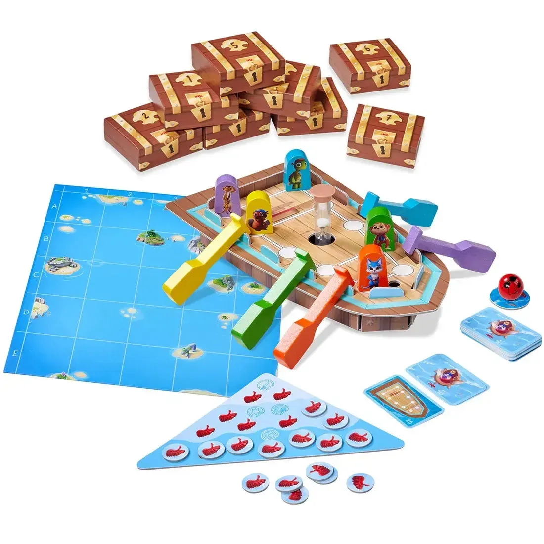 Capt'n Pepe: Treasure Ahoy! - Cooperative Pirates Board Game for Family, Adults, and Children (2-5 Players, Ages 6+) - HABA - Image 2