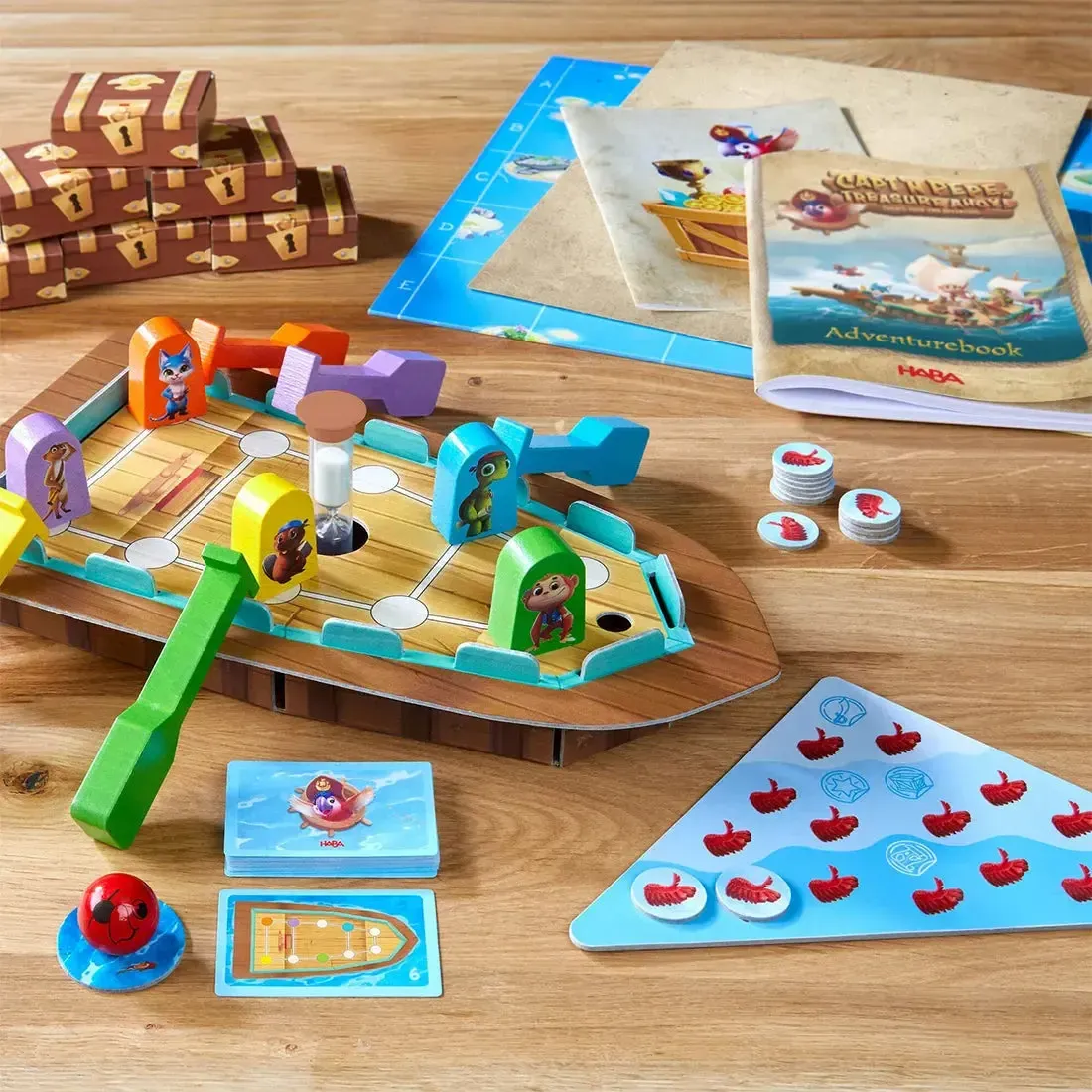 Capt'n Pepe: Treasure Ahoy! - Cooperative Pirates Board Game for Family, Adults, and Children (2-5 Players, Ages 6+) - HABA - Image 4
