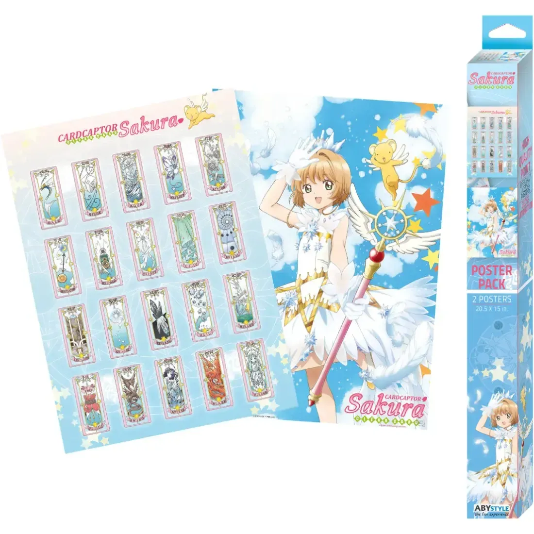 Cardcaptor Sakura: Clear Card - Sakura & Clear Cards Boxed Poster Set (20.5"x15") - ABYstyle - Image 2