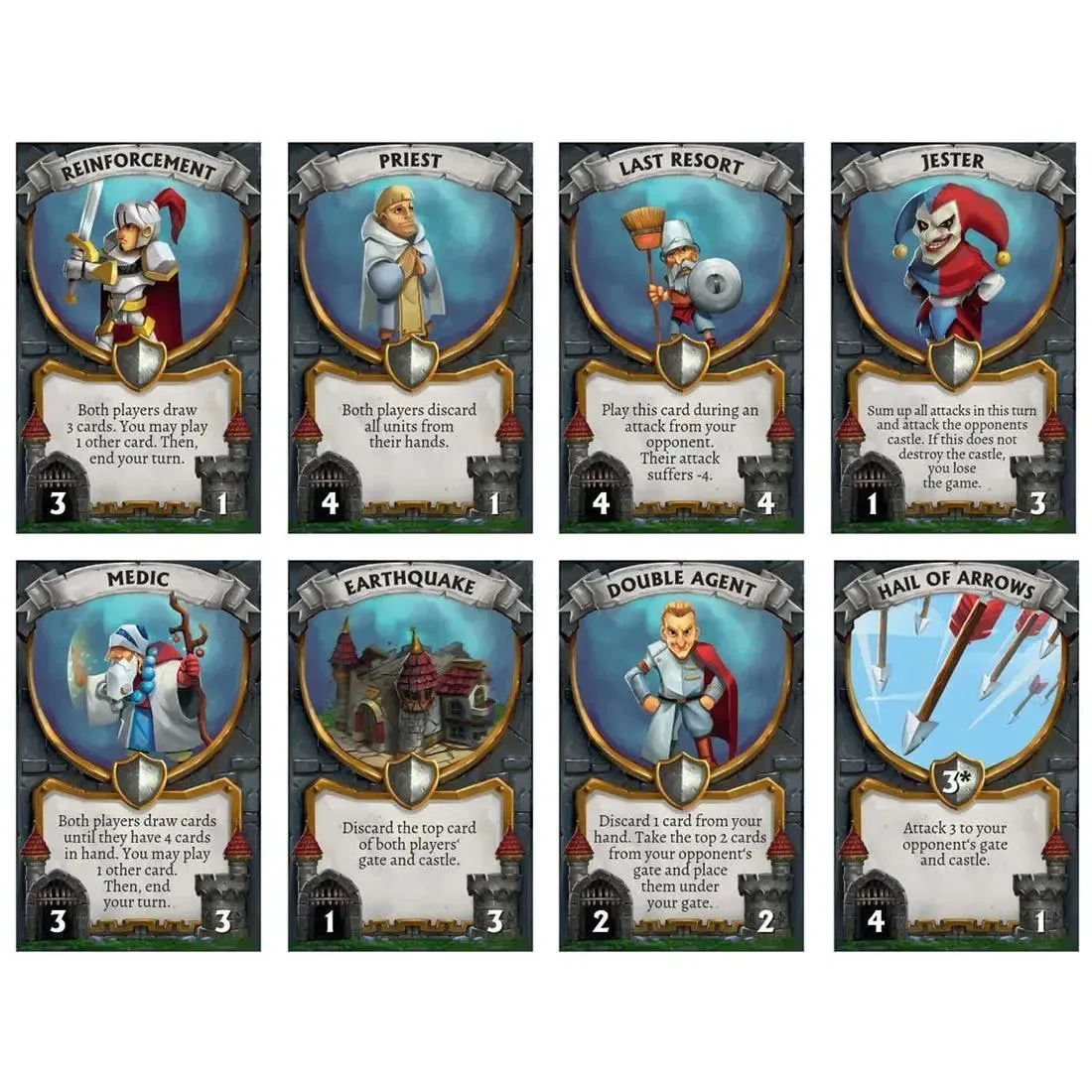 Castle Rampage - Strategy War Card Game for Family, and Adults (2 Players, Ages 8+) - Pegasus Spiele - Image 3