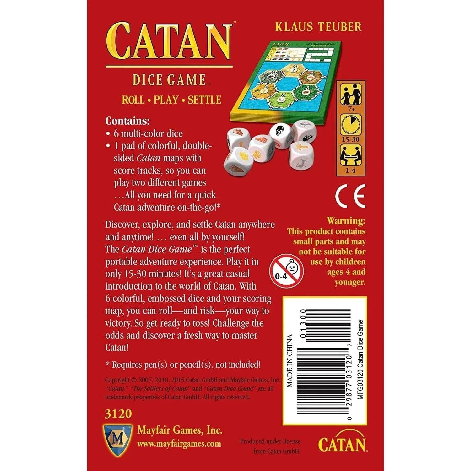 Catan: Dice Game - Dice-Based Civilization Board Game for Family, Adults & Children (1-4 Players, Ages 7+) - Catan Studio - Image 3