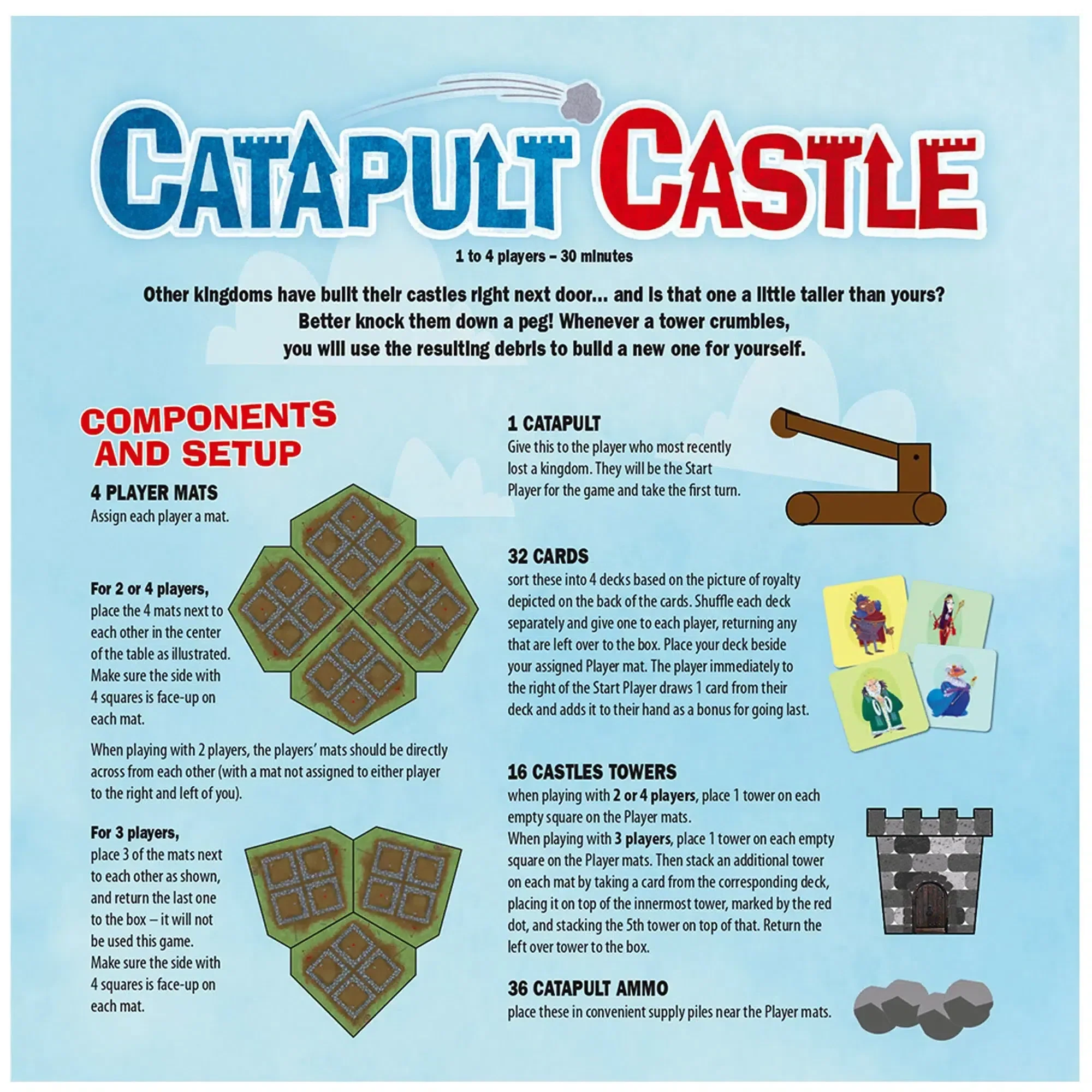 Catapult Castle - Dexterity War Game for Family, Adults, and Children (1-4 Players, Ages 7+) - Imperial Publishing - Image 5