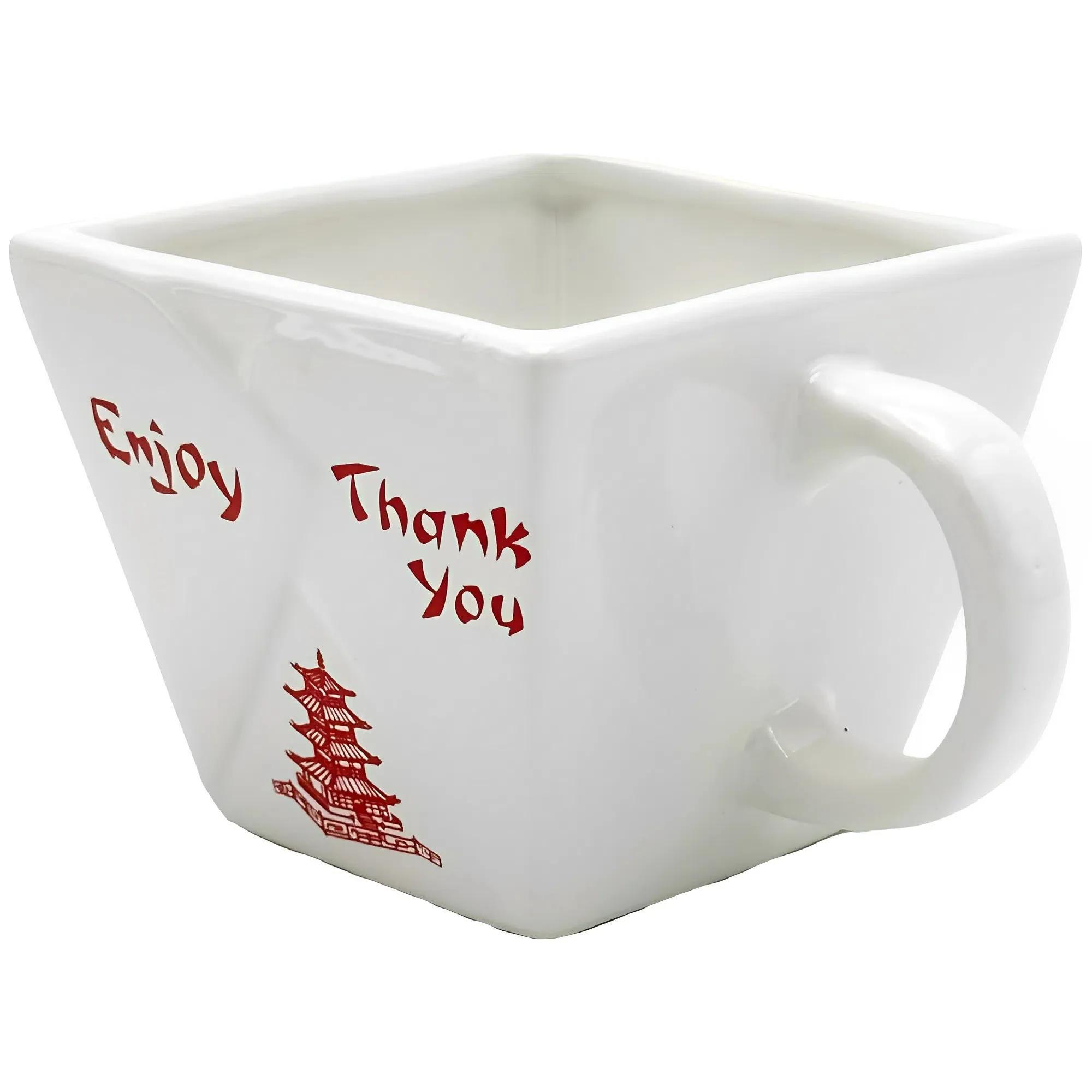 Chinese Food Takeout Container Gag Gift Mug (Ceramic, 14 oz.) - Island Dogs - Image 3