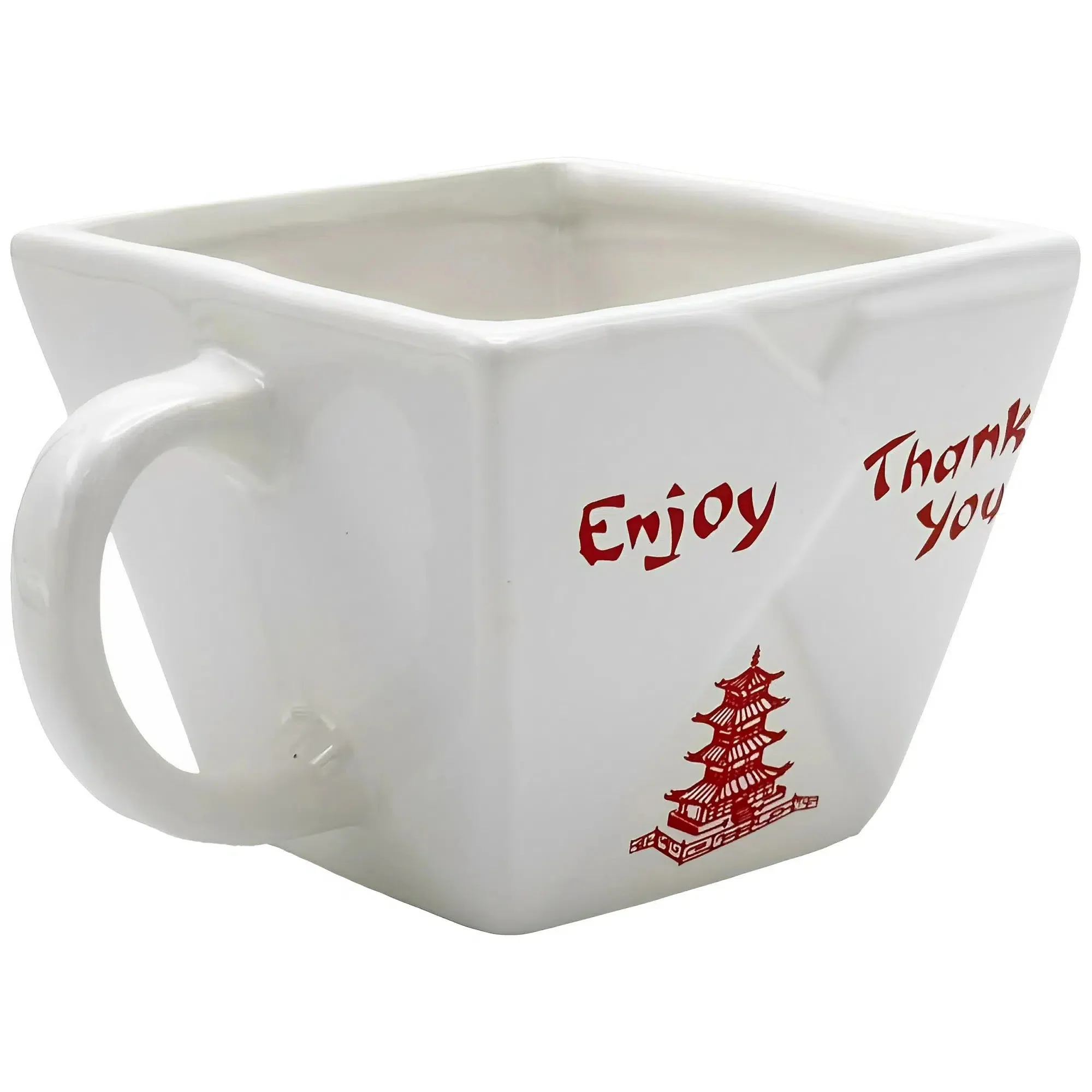 Chinese Food Takeout Container Gag Gift Mug (Ceramic, 14 oz.) - Island Dogs - Image 4