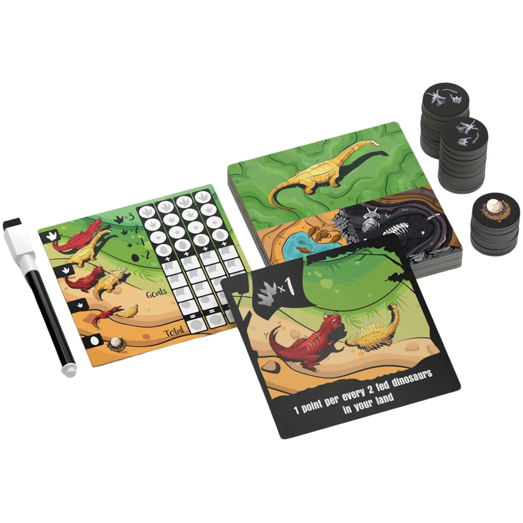 Chomp - Tile Placement Dinosaur Board Game for Family, Adults, and Children (1-4 Players, Ages 10+) - Allplay - Image 2