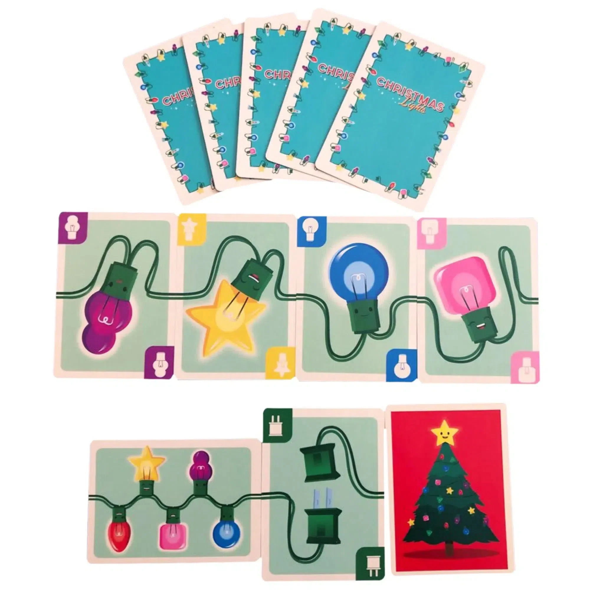 Christmas Lights - Competitive Christmas Card Game for Family, Adults, and Children (2-6 Players, Ages 6+) - 25th Century Games - Image 4