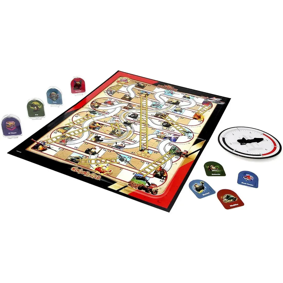Chutes and Ladders: Disney's Planes Fire & Rescue Edition - Dice-Based Animation Board Game for Family, and Children (2-4 Players, Ages 3+) - Hasbro - Image 2