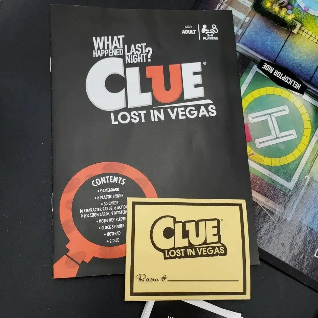 Clue: Lost in Vegas Edition - Competitive Mystery Board Game for Adults (2-6 Players, Ages 12+) - Hasbro Gaming - Image 6