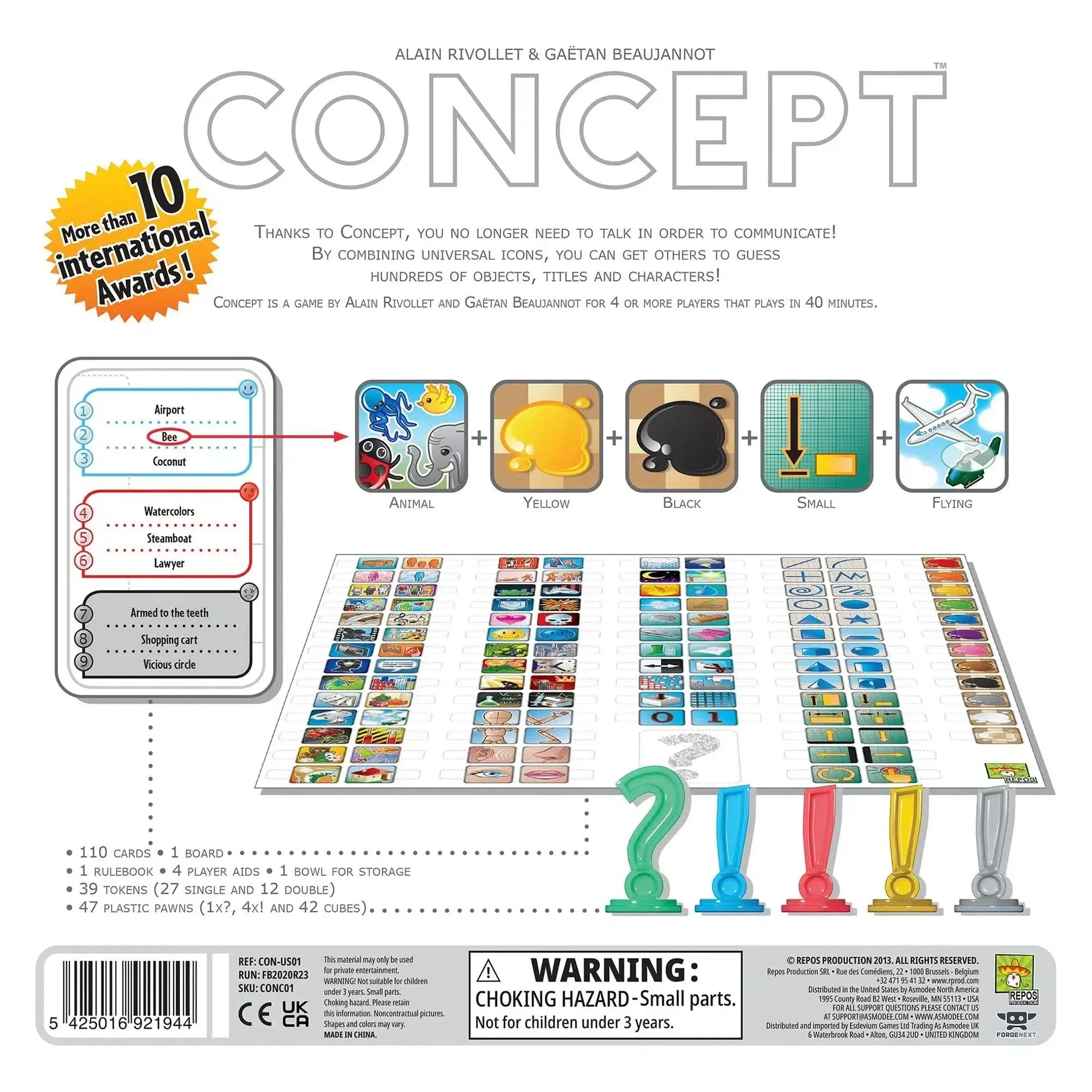 Concept - Party Communication Board Game for Family, Adults, and Children (4-12+ Players, Ages 10+) - Repos Production - Image 3