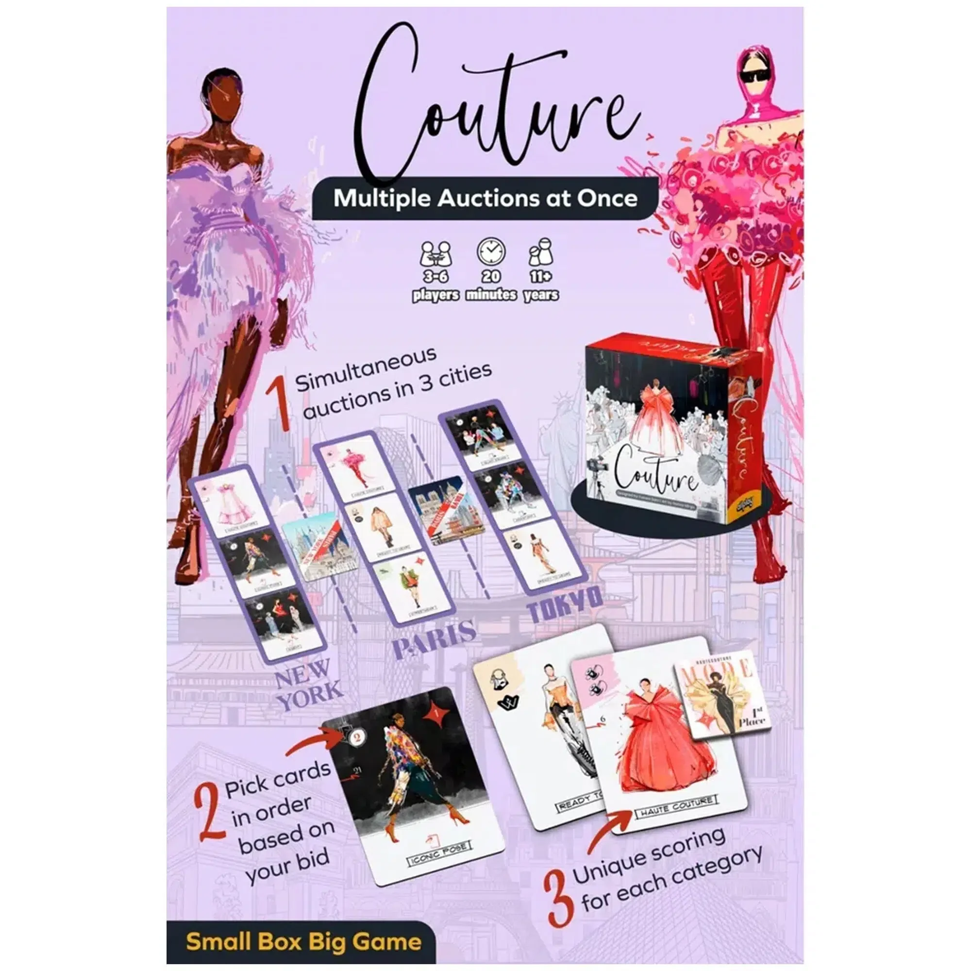 Couture - Competitive Fashion Board Game for Family, and Adults (3-6 Players, Ages 11+) - Allplay - Image 13