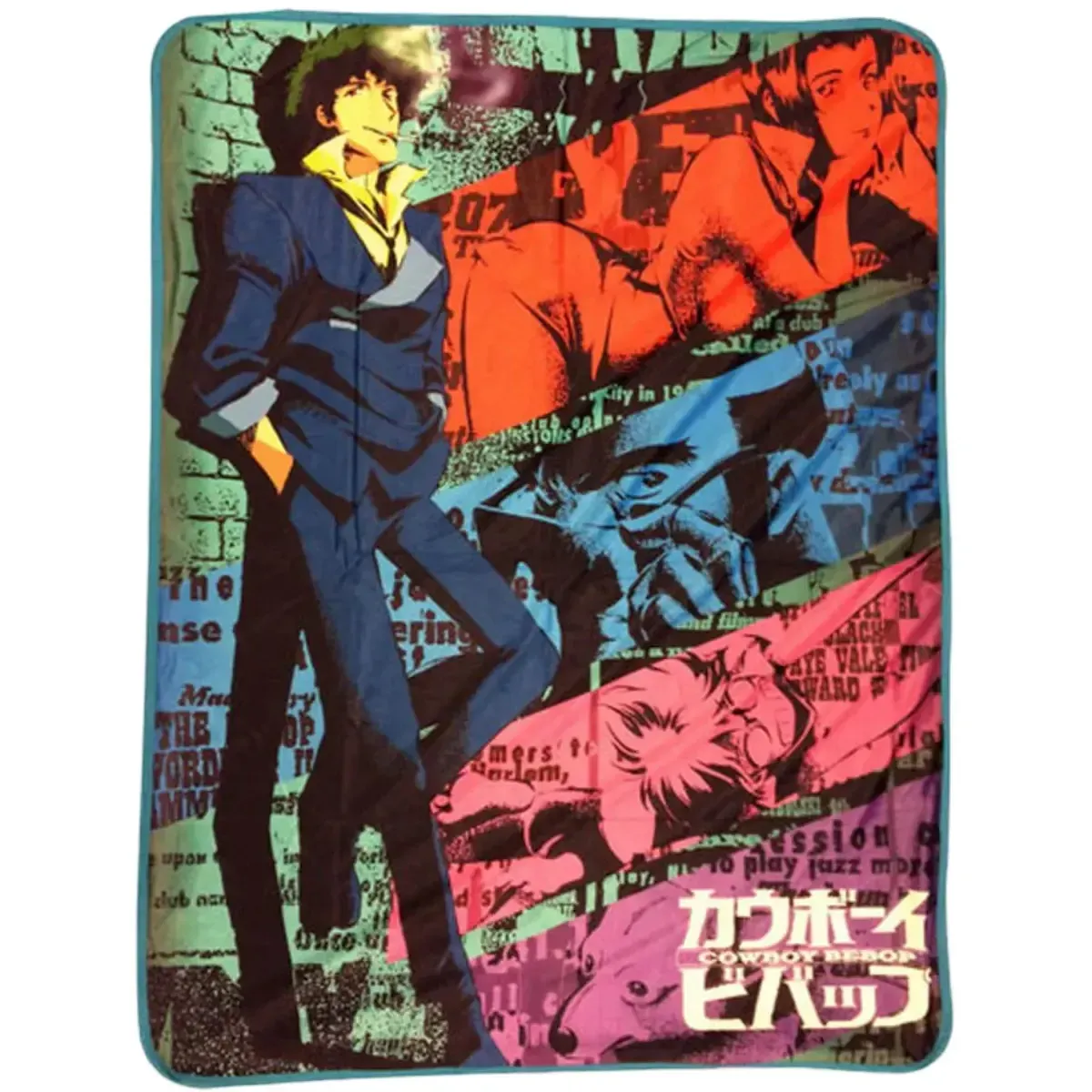 Cowboy Bebop - Spike Spiegel Plush Throw Blanket (46"x60", Sublimated) - Great Eastern Entertainment