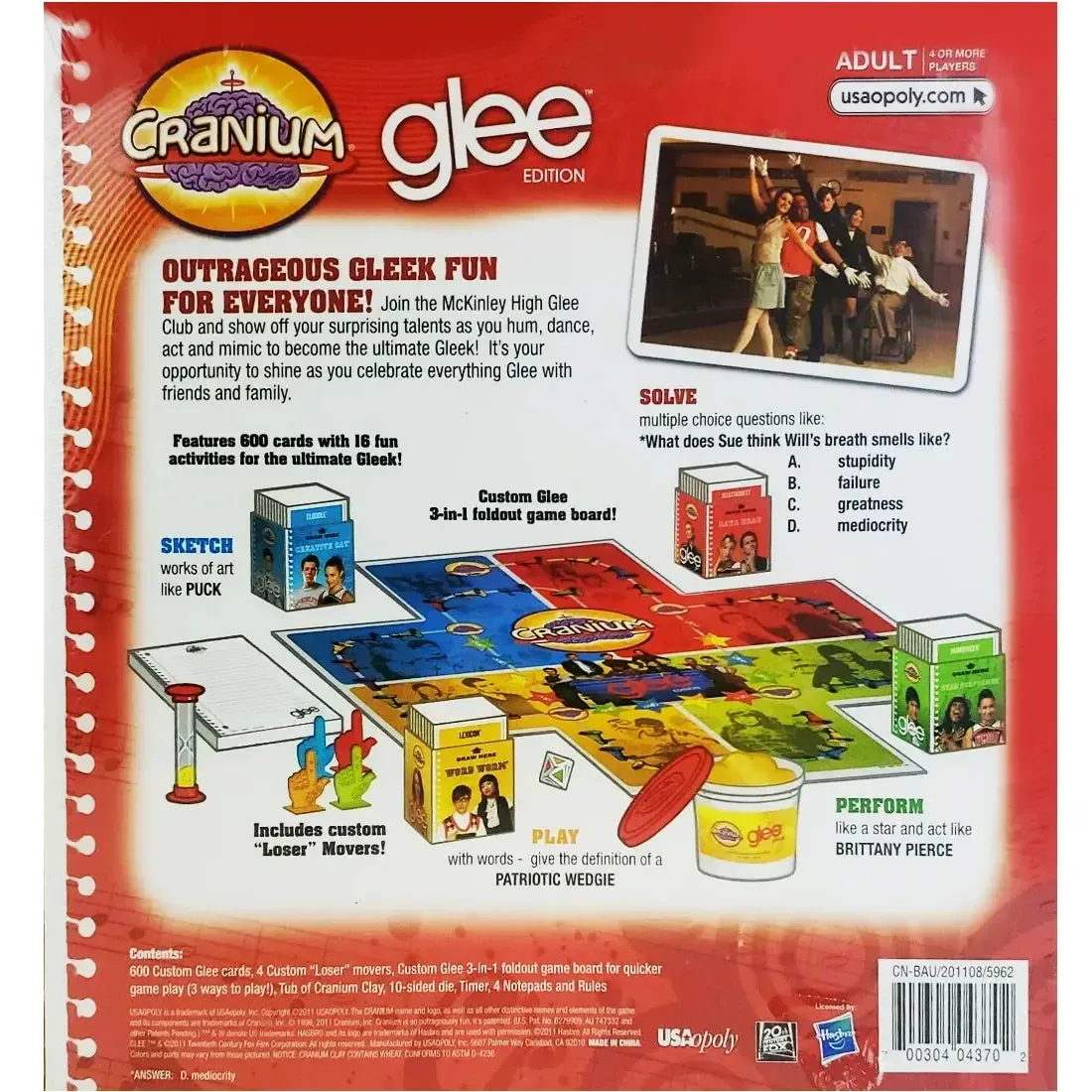 Cranium: Glee Edition - Party TV/Music Board Game for Family, and Adults (4+ Players, Age 18+) - USAopoly - Image 3