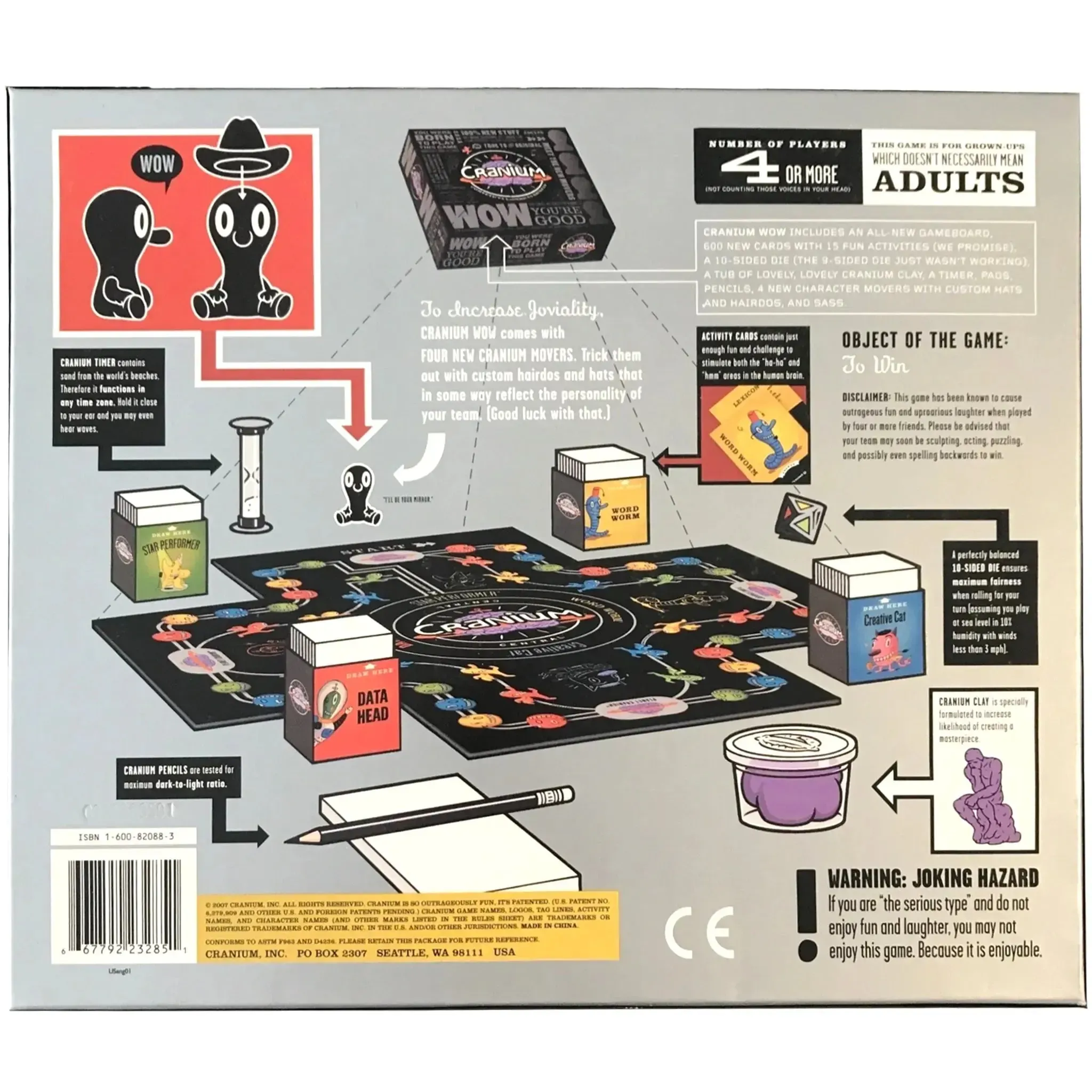 Cranium WOW - Party Trivia Board Game for Family and Adults (4+ Players, Ages 13+) - Hasbro - Image 3