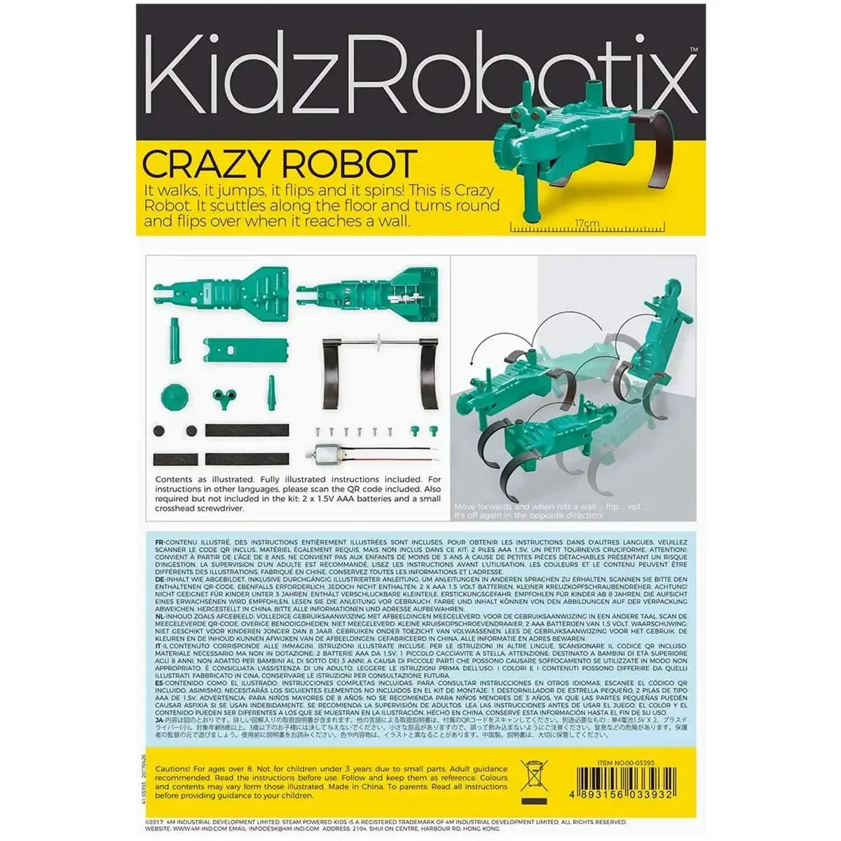 Crazy Robot - Educational Toy Building Set - 4M - STEAM Powered Kids Series, Kidz Robotix Series - Image 3