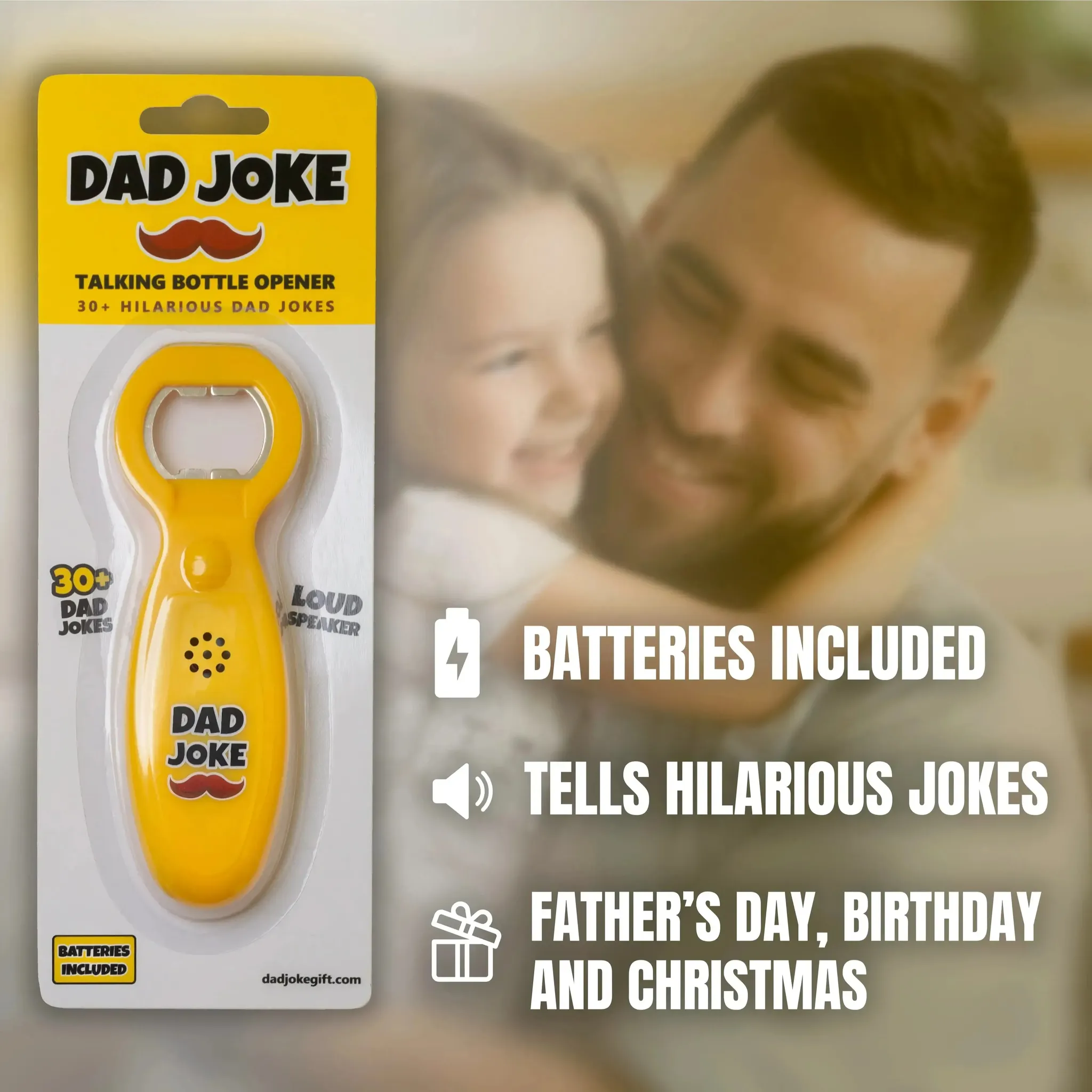 Dad Joke Bottle Opener | Funny Dad Jokes Gift for Dad | Fathers Day Gifts, Dad Birthday Gift from Daughter Son | Gag Gifts for Men, White Elephant Gifts for Adults - Image 6