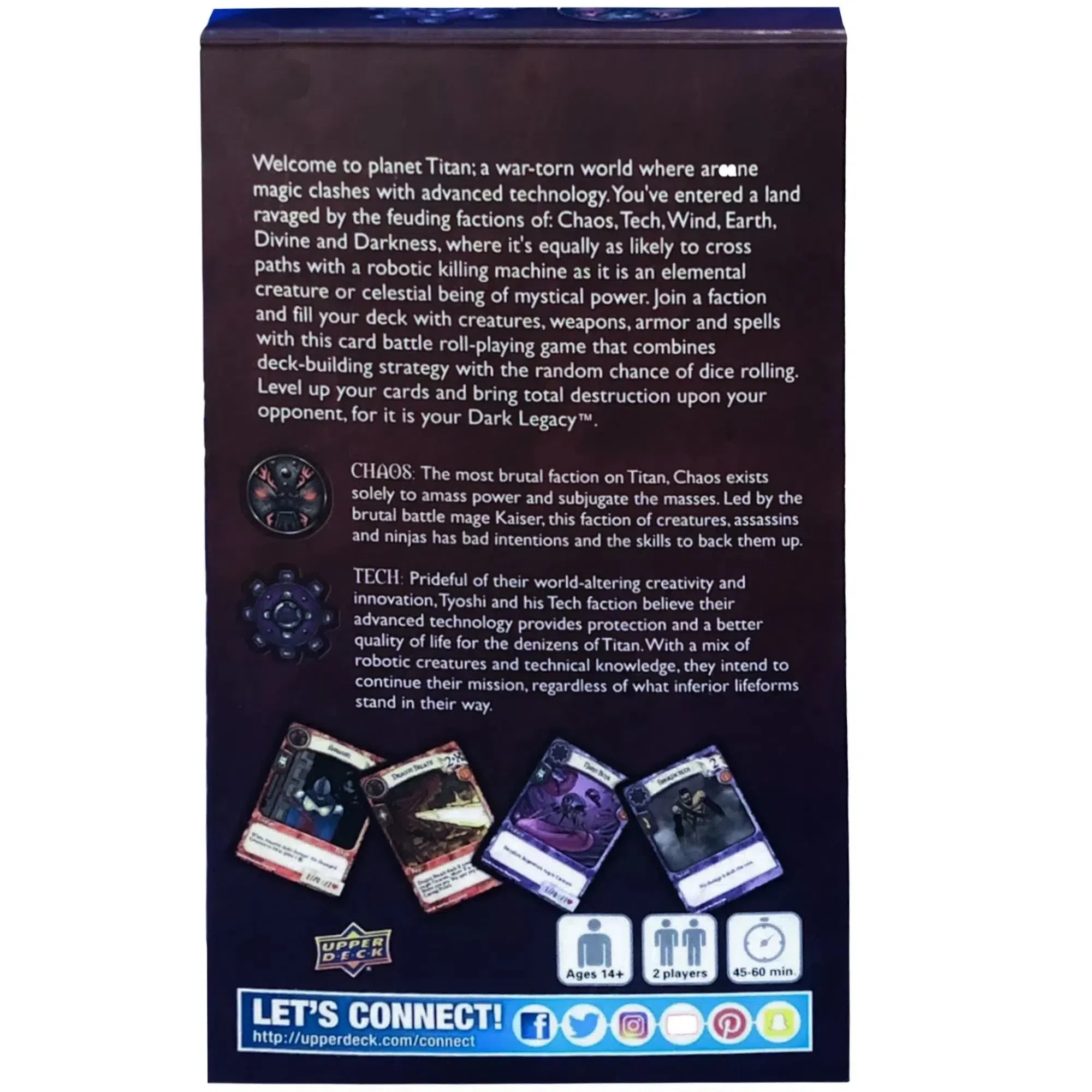 Dark Legacy: The Rising (Wind vs Earth Starter Set) - Strategy War Card Game for Family, and Adults (2+ Players, Ages 14+) - Upper Deck - Image 3