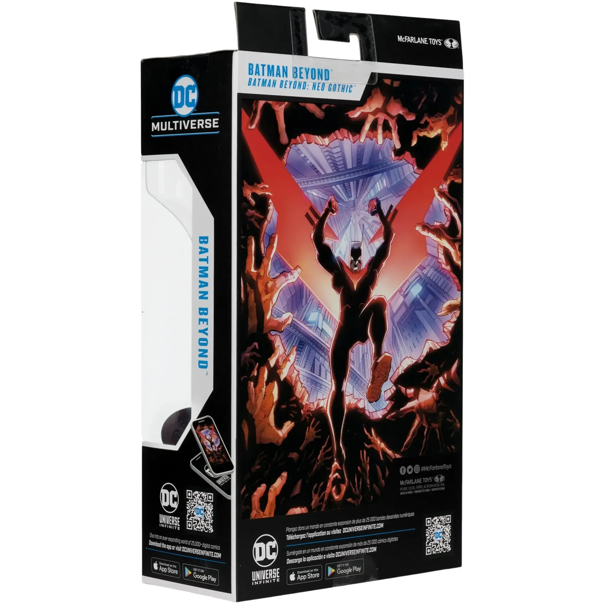 DC Comics [Batman Beyond: Neo-Gothic] - Red Suit Batman Action Figure (7.25") - McFarlane Toys - DC Multiverse Series, Platinum Edition (2024) - Image 3