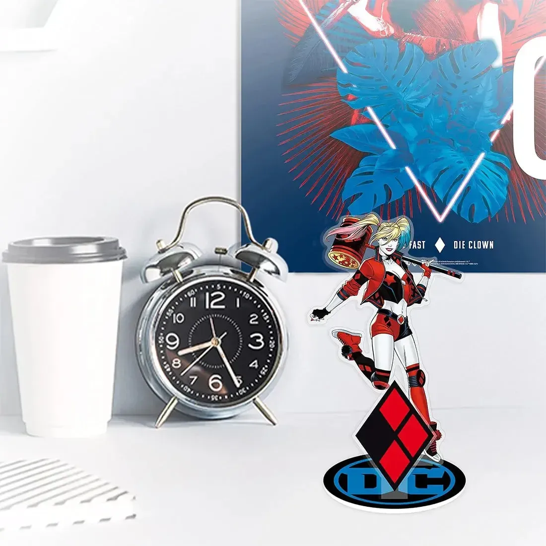 DC Comics [Batman] - Harley Quinn with Hammer Standee Figure (4.25" Acrylic) - ABYstyle - Acryl Series - Image 4