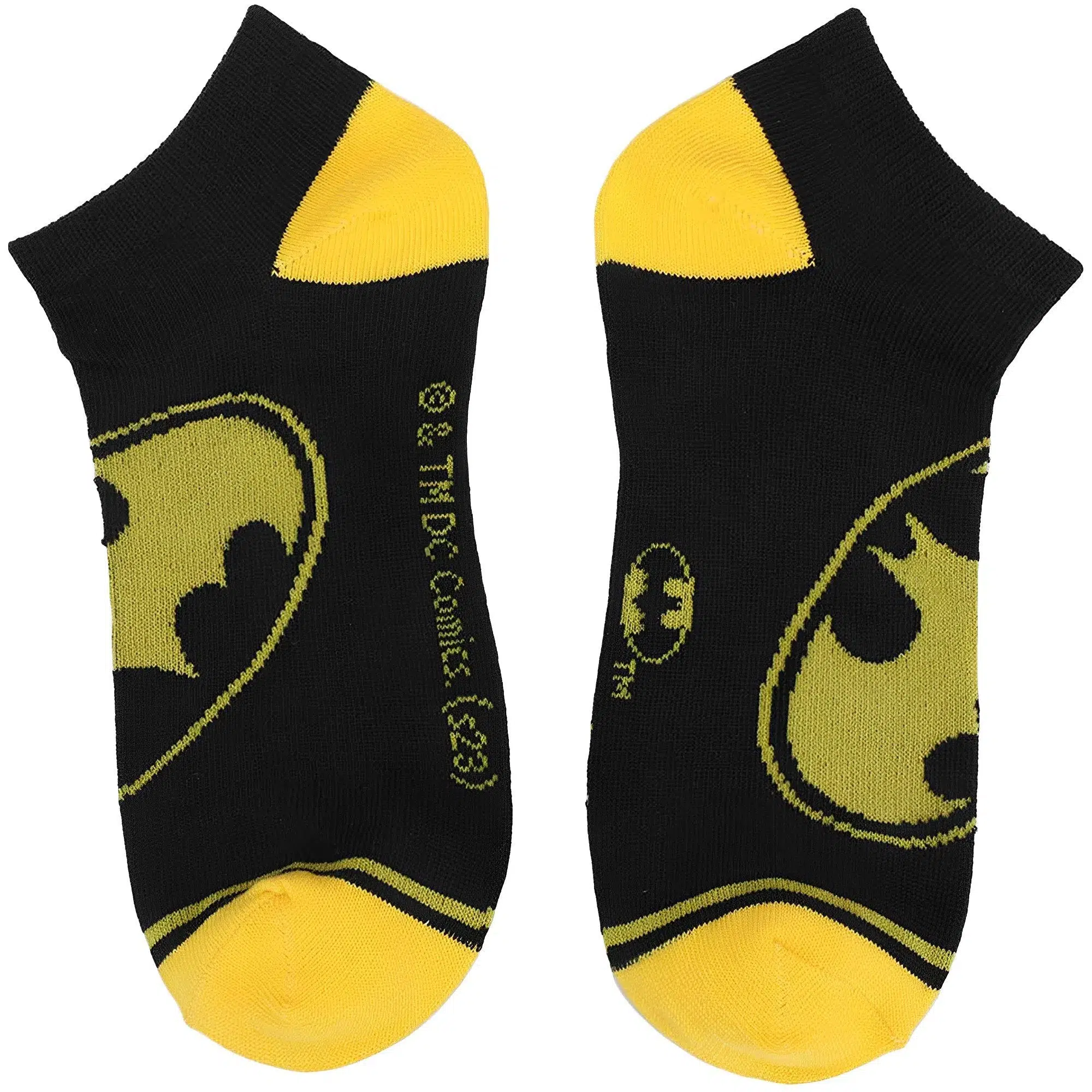 DC Comics - Batman Logo Ankle Socks (5 Pairs) - Bioworld - Image 10