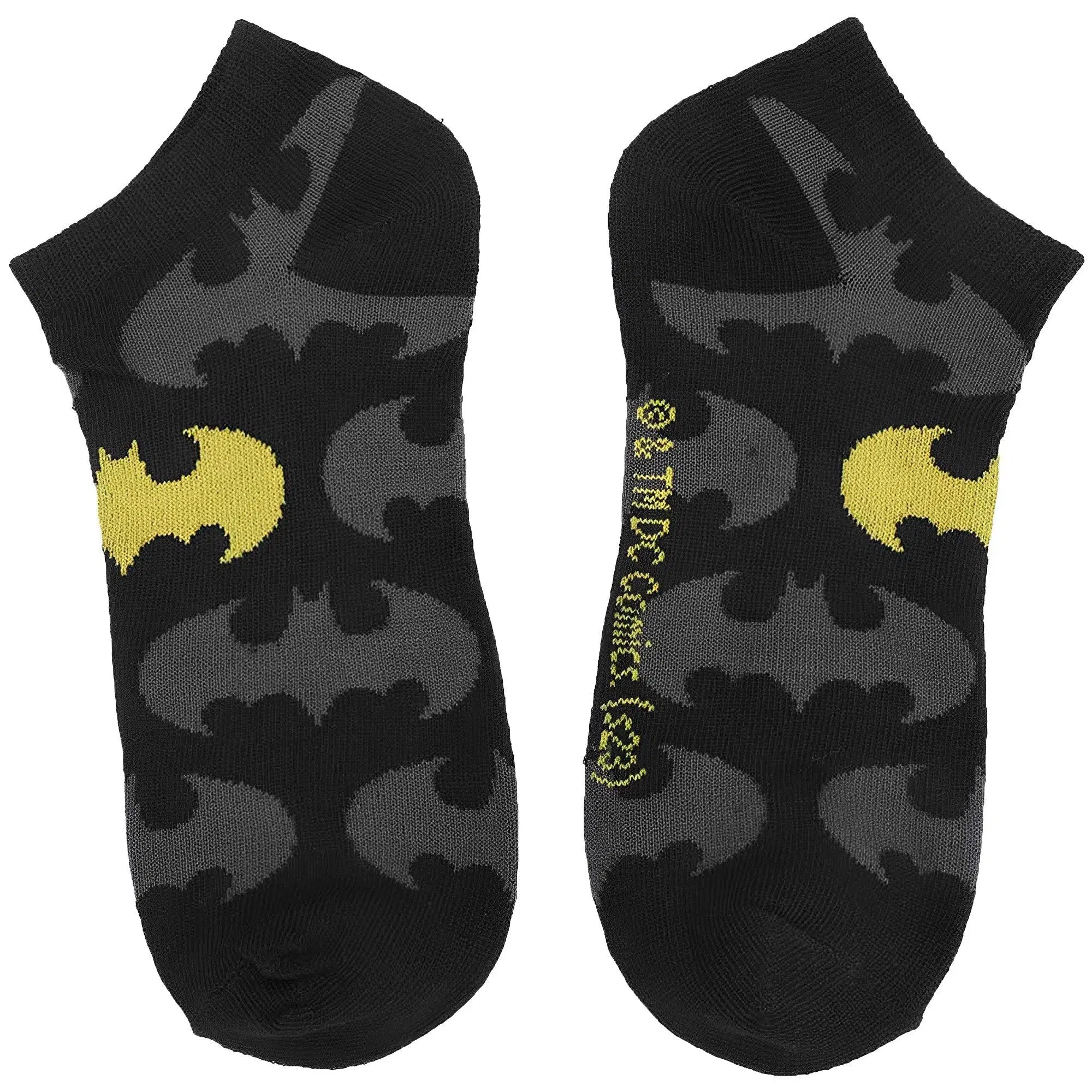 DC Comics - Batman Logo Ankle Socks (5 Pairs) - Bioworld - Image 2