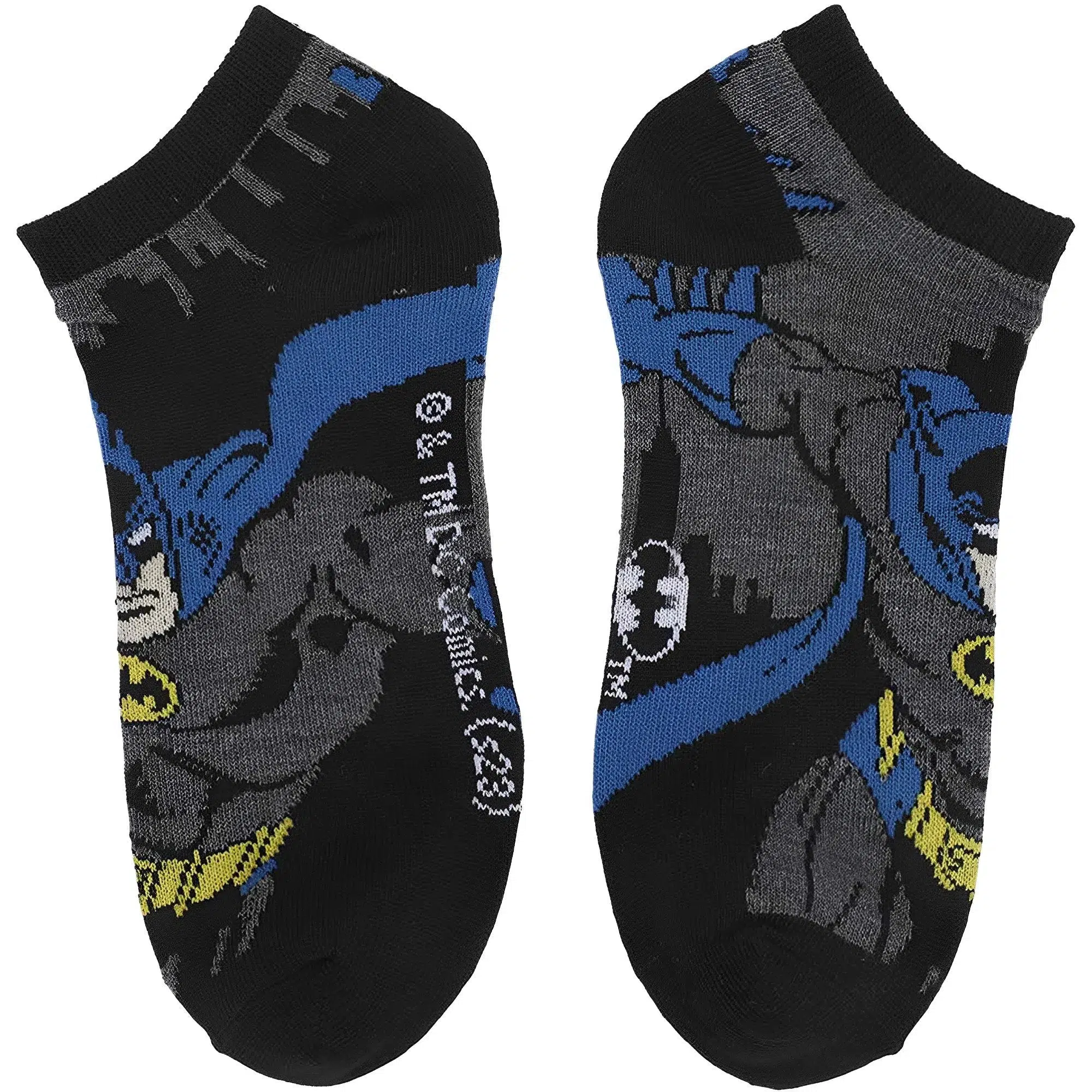 DC Comics - Batman Logo Ankle Socks (5 Pairs) - Bioworld - Image 8