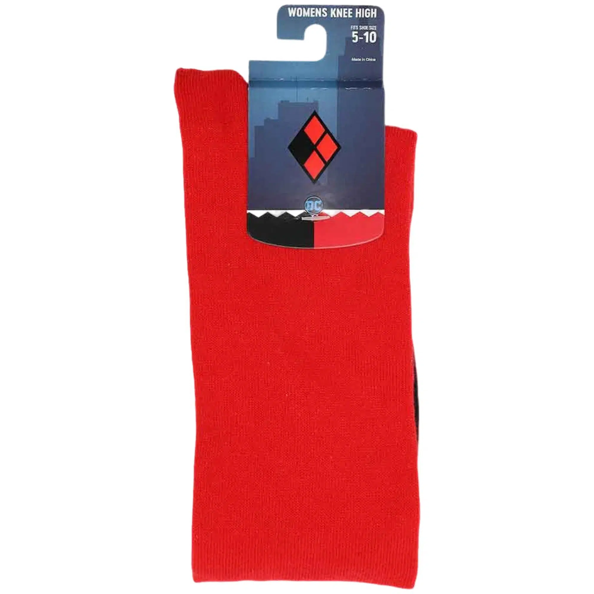 DC Comics [Batman] - Mismatched Harley Quinn Cosplay Knee High Socks - Bioworld - Image 3