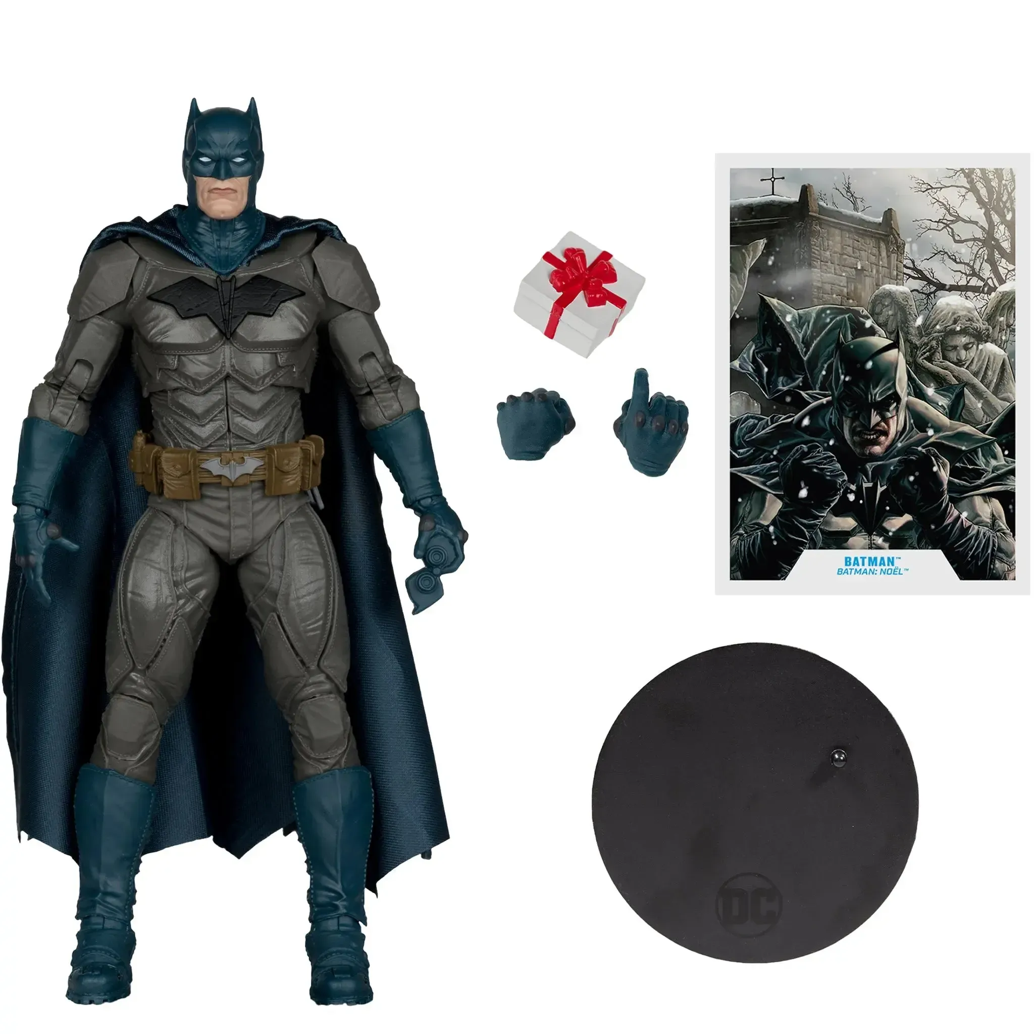 DC Comics [Batman: Noel] - Blue Suit Batman Action Figure (7.25") - McFarlane Toys - DC Multiverse Series, Platinum Edition (2024) - Image 2
