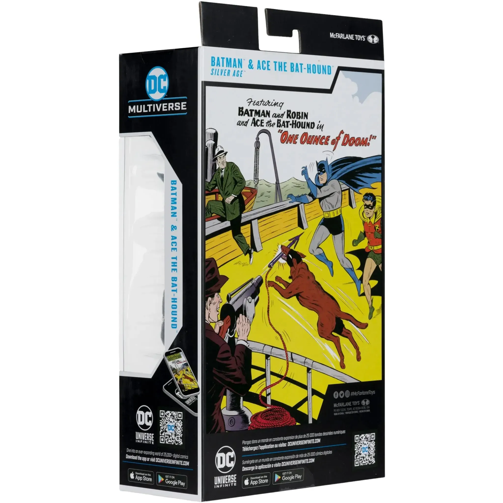 DC Comics [Batman: Silver Age] - Batman & Ace the Bat-Hound Action Figure Set (7") - McFarlane Toys - DC Multiverse Series (2024) - Image 3