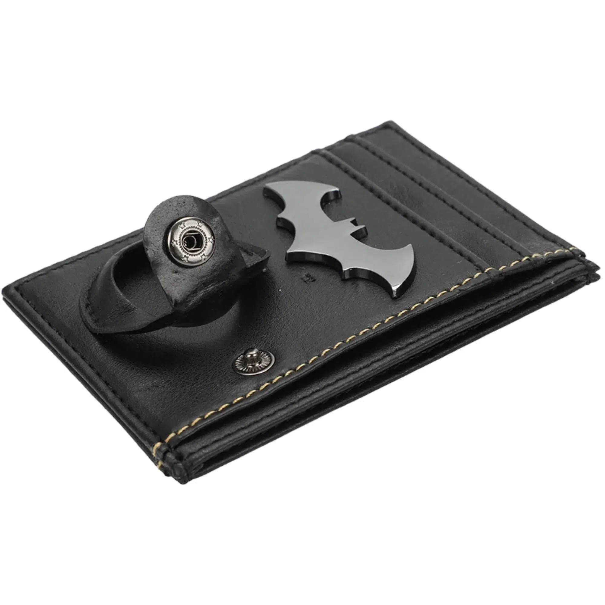 DC Comics: Batman [The Dark Knight] - Bat Symbol Card Wallet With Tracker Pouch - Bioworld - Image 5