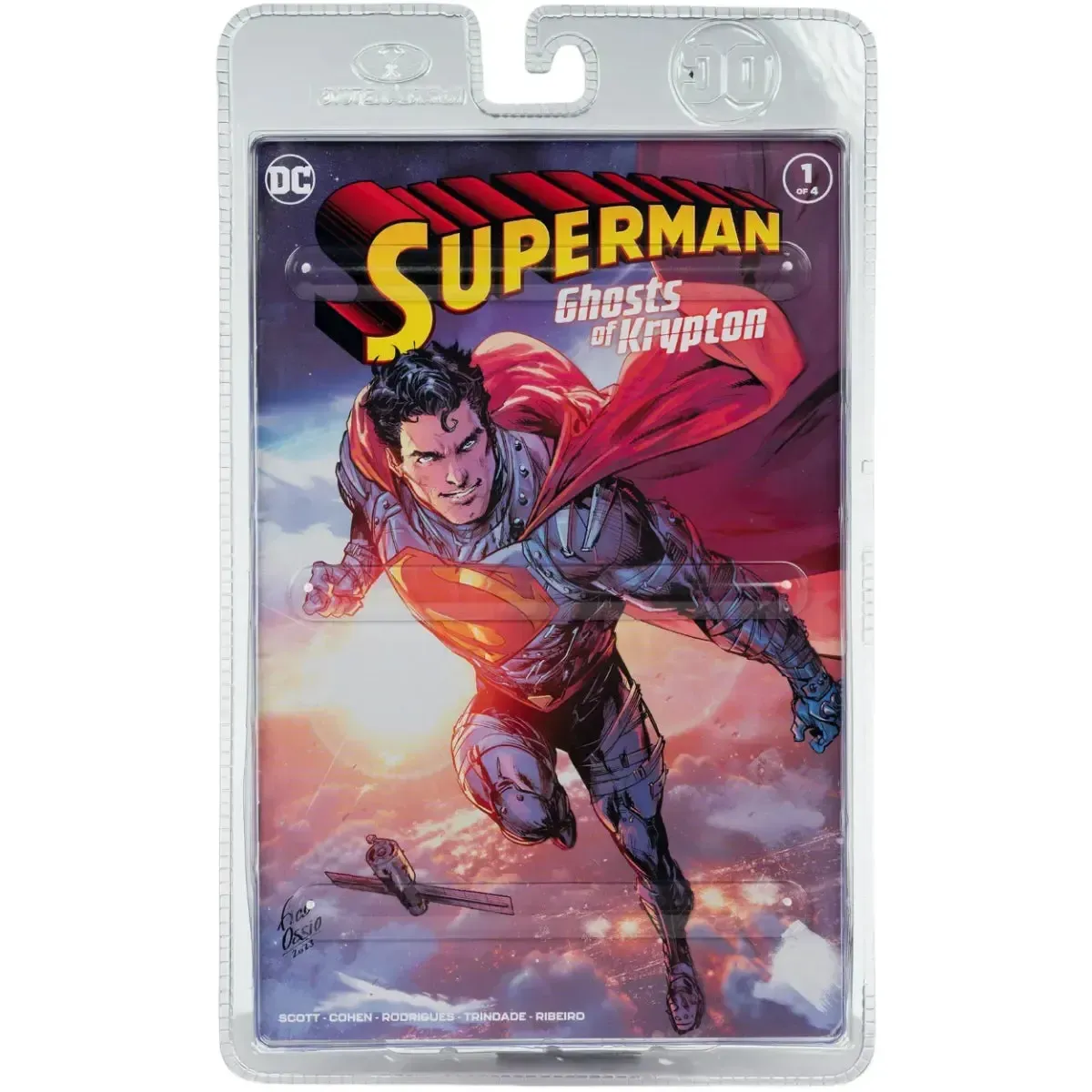 DC Comics [Superman: Ghosts of Krypton] - Kryptonian Armor Superman Action Figure with Comic Book (7") - McFarlane Toys - Page Punchers Series - Image 3