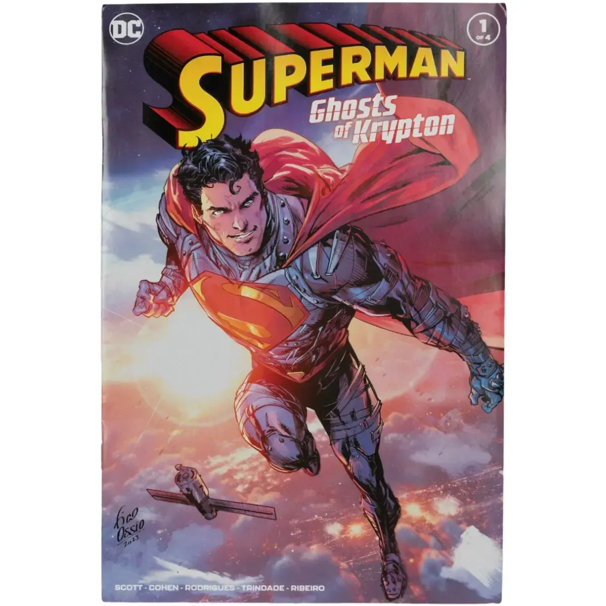 DC Comics [Superman: Ghosts of Krypton] - Kryptonian Armor Superman Action Figure with Comic Book (7") - McFarlane Toys - Page Punchers Series - Image 9