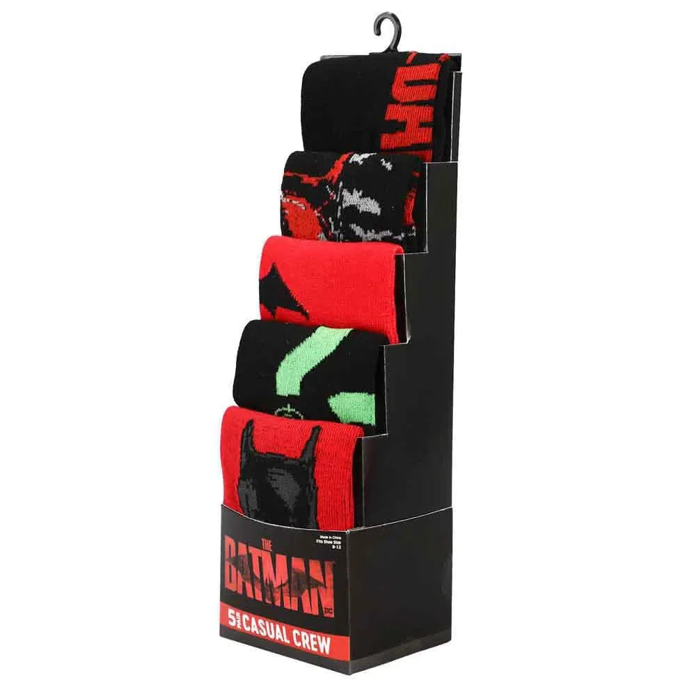DC Comics - The Batman Movie Crew Socks (5 Pairs) - Bioworld - Image 3