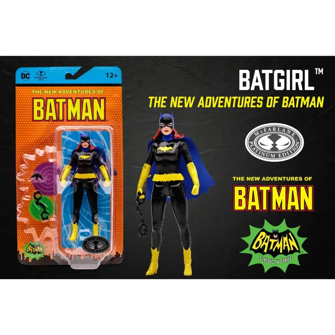 DC Comics [The New Adventures of Batman] - Retro Black Outfit Batgirl Action Figure (5.75") - McFarlane Toys - McFarlane Platinum Edition - Image 6