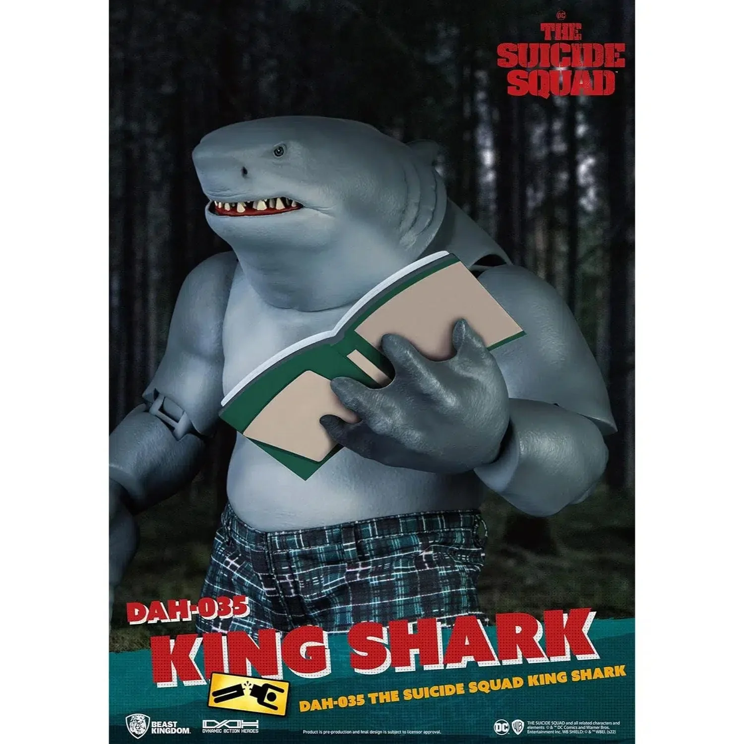 DC Comics: The Suicide Squad - King Shark Nanaue Figure - Beast Kingdom - Dynamic 8ction Heroes Series (DAH-035) - Image 6