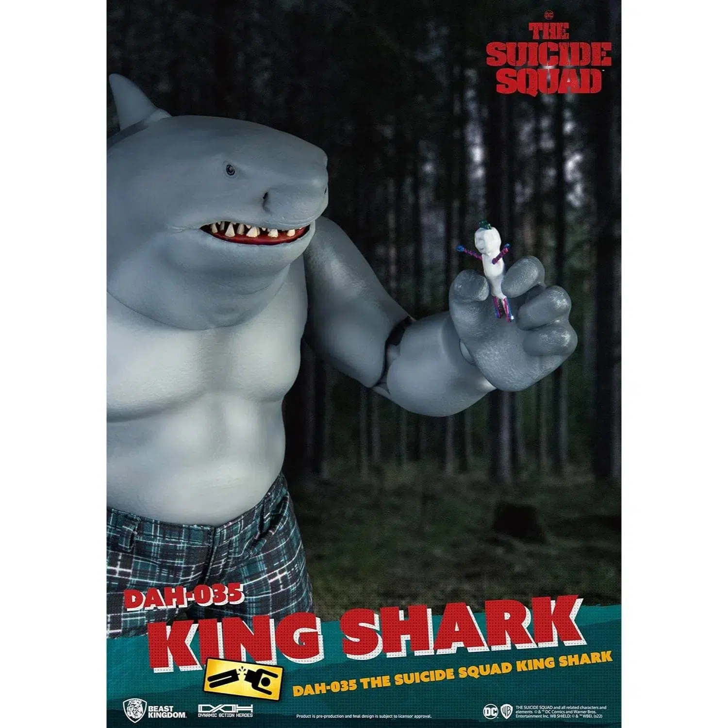 DC Comics: The Suicide Squad - King Shark Nanaue Figure - Beast Kingdom - Dynamic 8ction Heroes Series (DAH-035) - Image 7