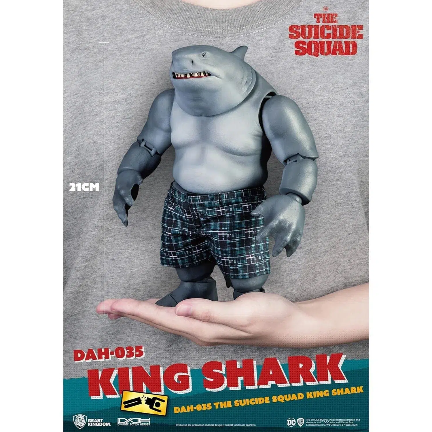 DC Comics: The Suicide Squad - King Shark Nanaue Figure - Beast Kingdom - Dynamic 8ction Heroes Series (DAH-035) - Image 8