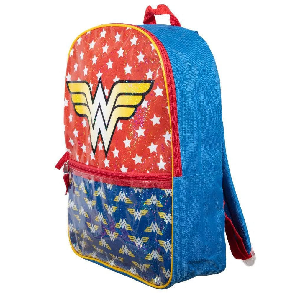 DC Comics: Wonder Woman - Back to School Set - Bioworld - Backpack, Lunchbox, Water Bottle, Zip Case, Ice Pack - Image 2