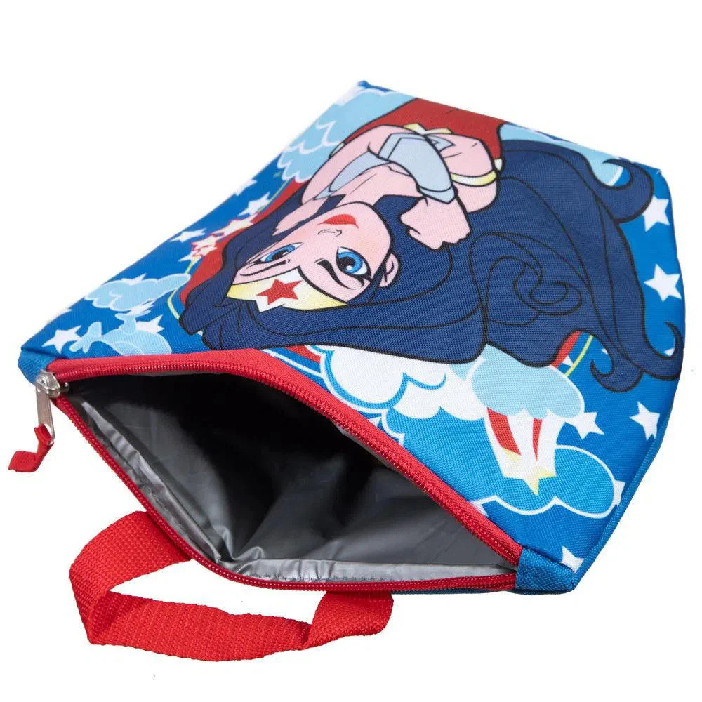 DC Comics: Wonder Woman - Back to School Set - Bioworld - Backpack, Lunchbox, Water Bottle, Zip Case, Ice Pack - Image 6