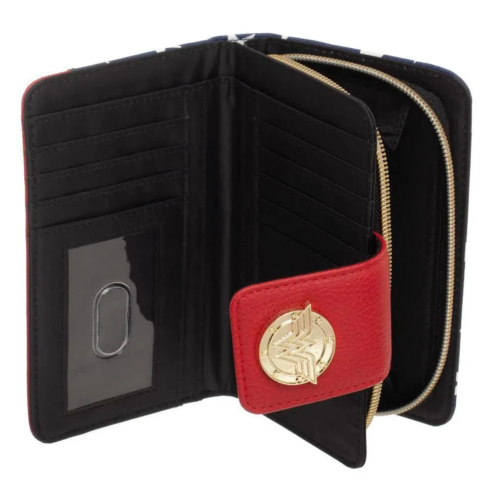 DC Comics: Wonder Woman - Stars & Stripes Wallet (Bi-Fold) - Bioworld - Image 3