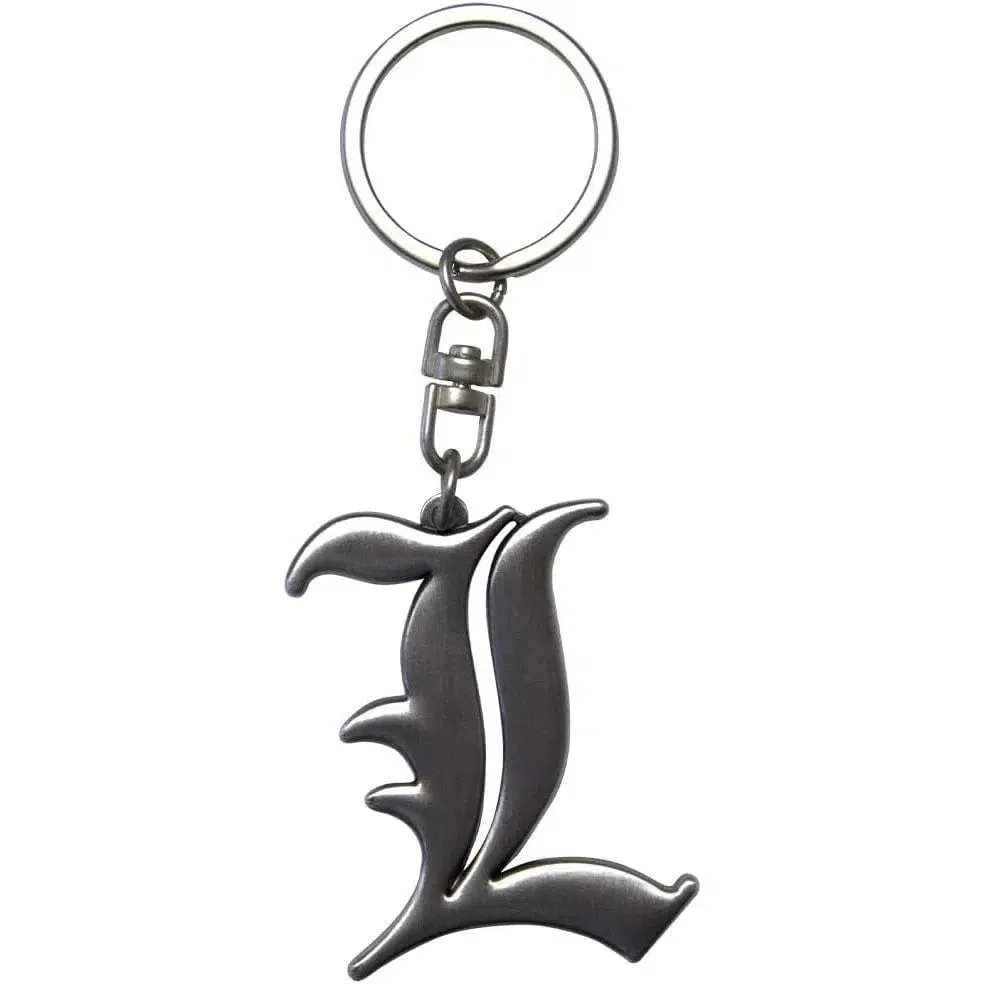 Death Note - "L" Symbol 3D Keychain (Metal) - ABYstyle - Image 2
