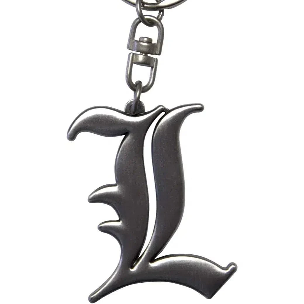 Death Note - "L" Symbol 3D Keychain (Metal) - ABYstyle - Image 3