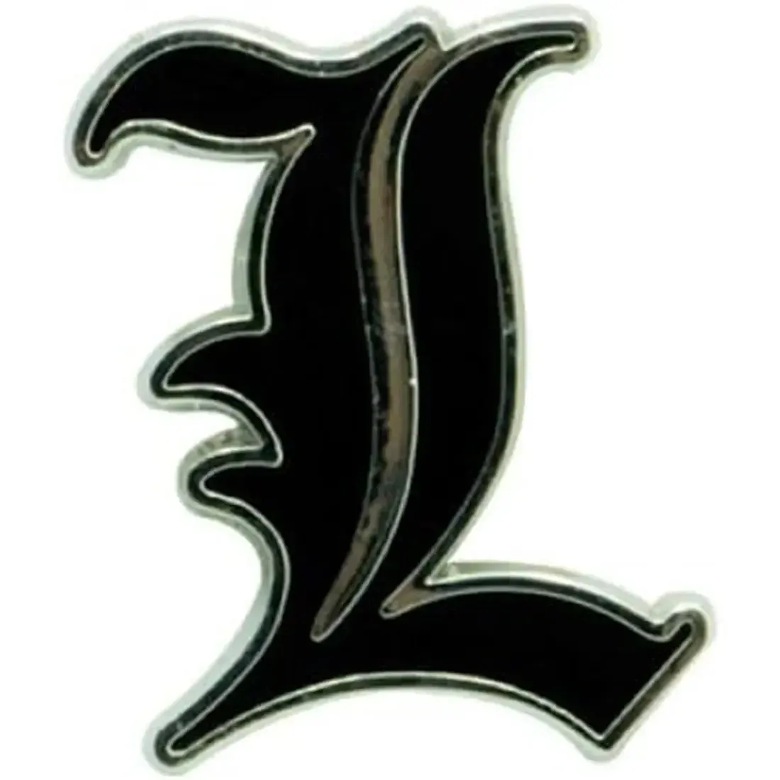 Death Note - "L" Symbol Pin Badge (1.25", Metal) - ABYstyle - Image 2